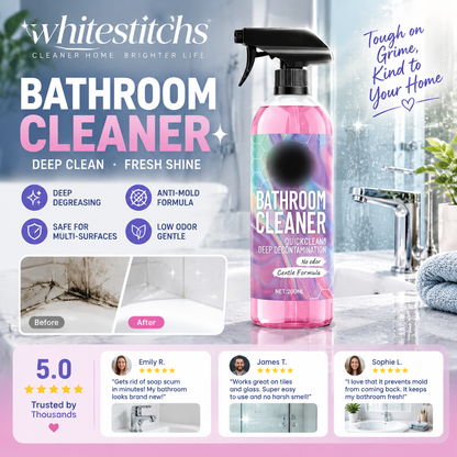 ⏳🔥LIMITED-TIME 50% OFF! ⏰Bathroom Cleaner – Dissolves Limescale & Mold, Inhibits Regrowth. Sparkling Bathroom – Grab Yours! ✅