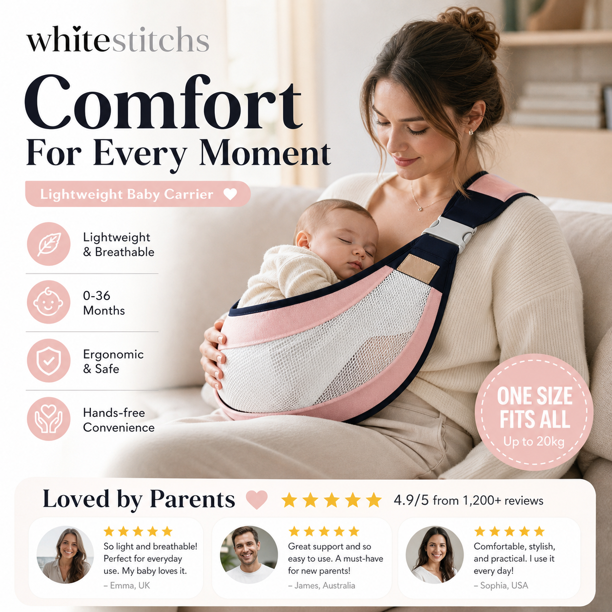 📢📢50% OFF !! ⏰  Lightweight Baby Carriers