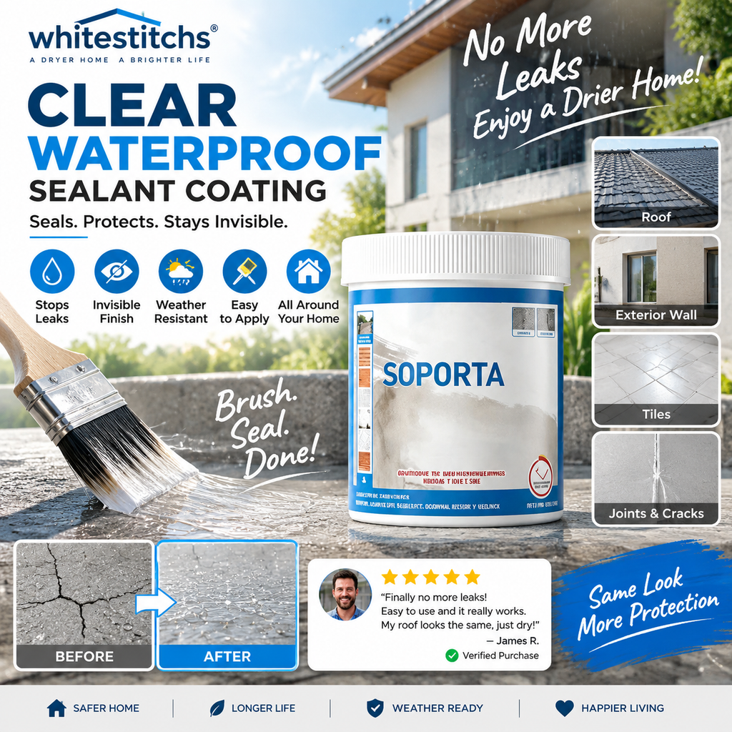 💧50% OFF NOW! 🏠Multi‑Surface Waterproof Repair Sealant – Clear Leak Sealant Coating, Invisible Anti‑Leak Protective Coating for Cracks Walls Roof Pipes