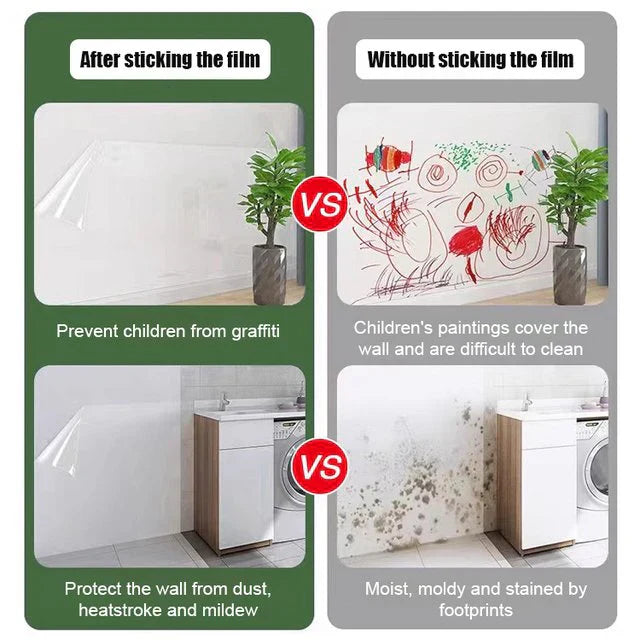 🤩Transparent Waterproof And Anti-oil Static Adsorption Wall Stickers