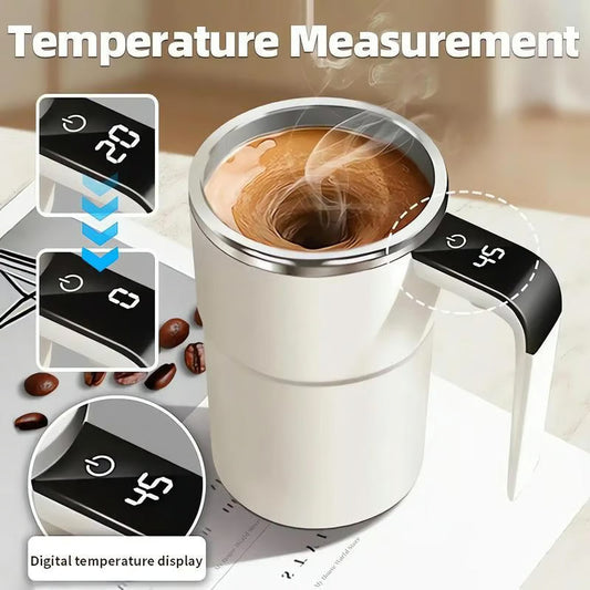 ☕ Rechargeable Automatic Magnetic Stirring Coffee Mug Set | Christmas SALE 50% OFF | Self-Heating & Silent Mixing | Perfect Tech Gift for Coffee Lovers 🎄✨