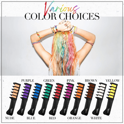 10PCS SET -🌈Festive Fun Hair Chalk Combs