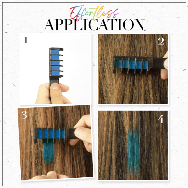 10PCS SET -🌈Festive Fun Hair Chalk Combs