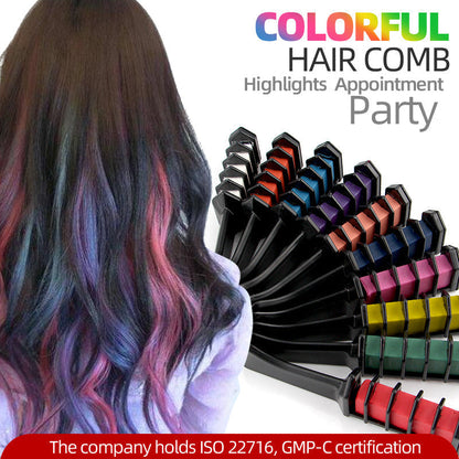 10PCS SET -🌈Festive Fun Hair Chalk Combs