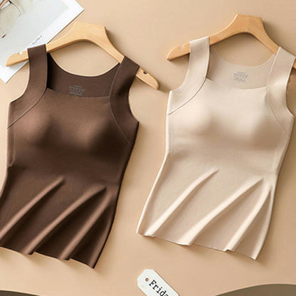 🔥Last Day 49% OFF💖Women’s U Neck Thermal Tank Tops with Built-In Bra