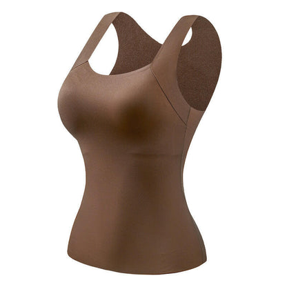 🔥Last Day 49% OFF💖Women’s U Neck Thermal Tank Tops with Built-In Bra