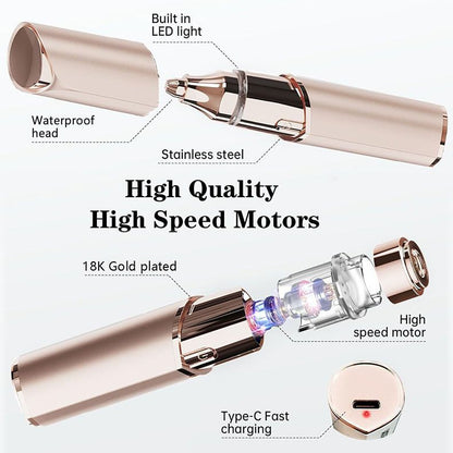 🥳2026 HOT SALE🥳💞50K+ SOLD!⏰💖2‑in‑1 Facial Hair Remover – Gentle, painless & precise. Ergonomic blade, LED light. Smooth skin instantly. ✨🌸