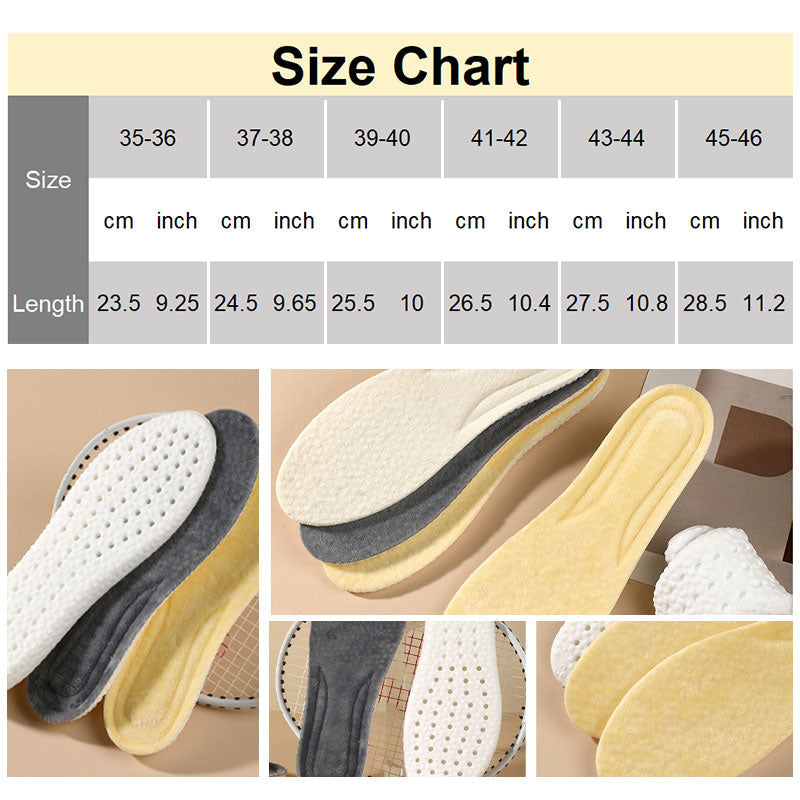[Warm Gift] Thickened Short Plush Warm Shoe Insoles