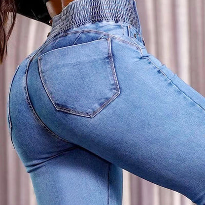 👖Women‘s Stretch Flare Jeans – High Waist, Body-Hugging Fit & Retro Style ✨