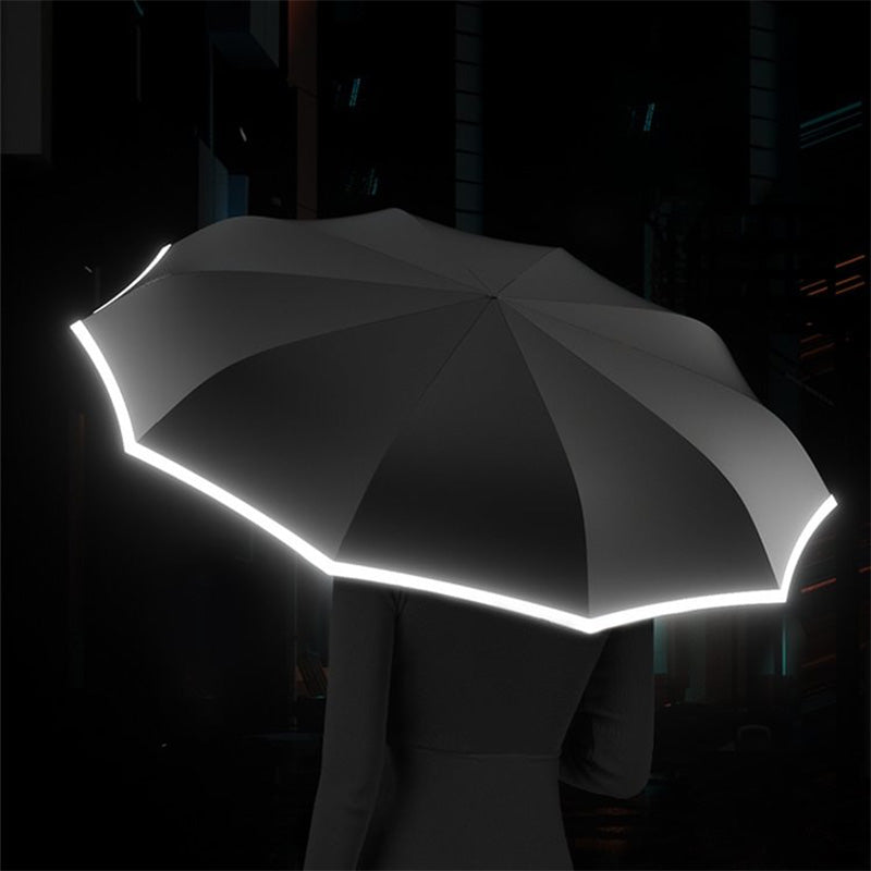 🔥Get 50% Off 🔥💥Buy 2 Save 5 %✈️Reflective Safety Strip Ring Buckle Umbrella
