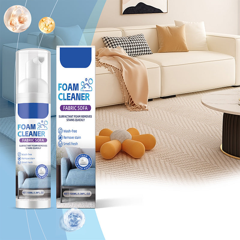 🥳HOT SALE🥳💞50K+ SOLD! 🛋️✨ 50% OFF! Powerful Fabric Sofa Foam Cleaner – Lifts stains & embedded dirt without scrubbing. No residue, no rinsing – gentle yet powerful! 🧼💨