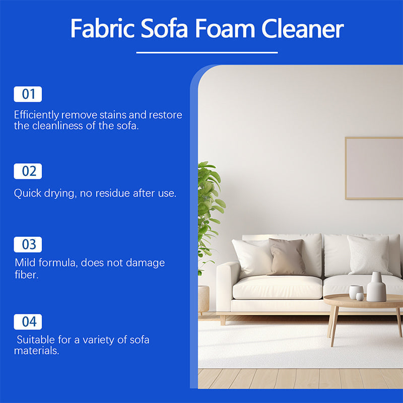 🥳HOT SALE🥳💞50K+ SOLD! 🛋️✨ 50% OFF! Powerful Fabric Sofa Foam Cleaner – Lifts stains & embedded dirt without scrubbing. No residue, no rinsing – gentle yet powerful! 🧼💨