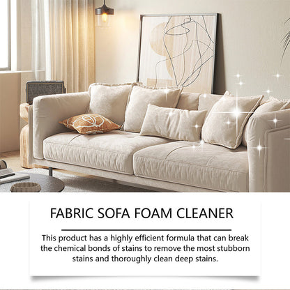 🥳HOT SALE🥳💞50K+ SOLD! 🛋️✨ 50% OFF! Powerful Fabric Sofa Foam Cleaner – Lifts stains & embedded dirt without scrubbing. No residue, no rinsing – gentle yet powerful! 🧼💨