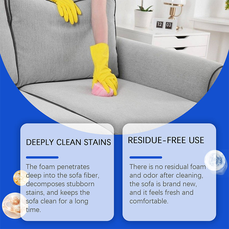 🥳HOT SALE🥳💞50K+ SOLD! 🛋️✨ 50% OFF! Powerful Fabric Sofa Foam Cleaner – Lifts stains & embedded dirt without scrubbing. No residue, no rinsing – gentle yet powerful! 🧼💨