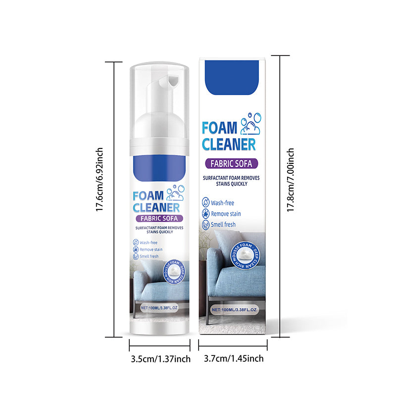 🥳HOT SALE🥳💞50K+ SOLD! 🛋️✨ 50% OFF! Powerful Fabric Sofa Foam Cleaner – Lifts stains & embedded dirt without scrubbing. No residue, no rinsing – gentle yet powerful! 🧼💨