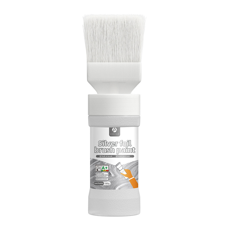 ⏰ LIMITED TIME 50% OFF! 🔥✨Water-Based Metallic Silver Paint with Built-in Brush