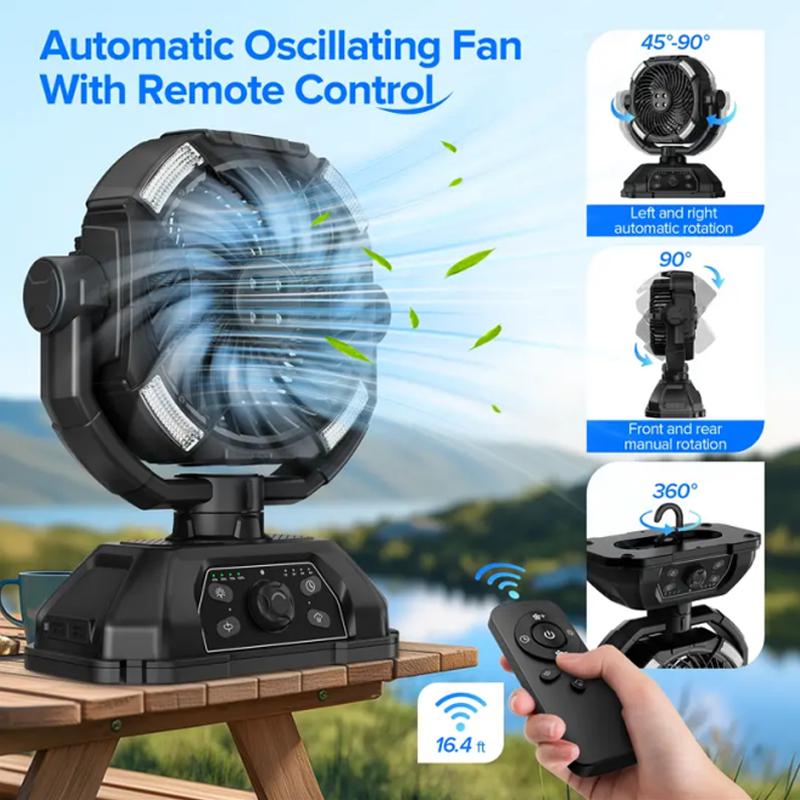 🌀 50% OFF NOW! 🏕️ Portable Camping Multifunction Fan – Rechargeable, 3 Speeds & Built-In Light for Outdoor & Home Use 💡 Free Shipping