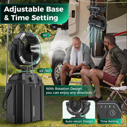 🌀 50% OFF NOW! 🏕️ Portable Camping Multifunction Fan – Rechargeable, 3 Speeds & Built-In Light for Outdoor & Home Use 💡 Free Shipping