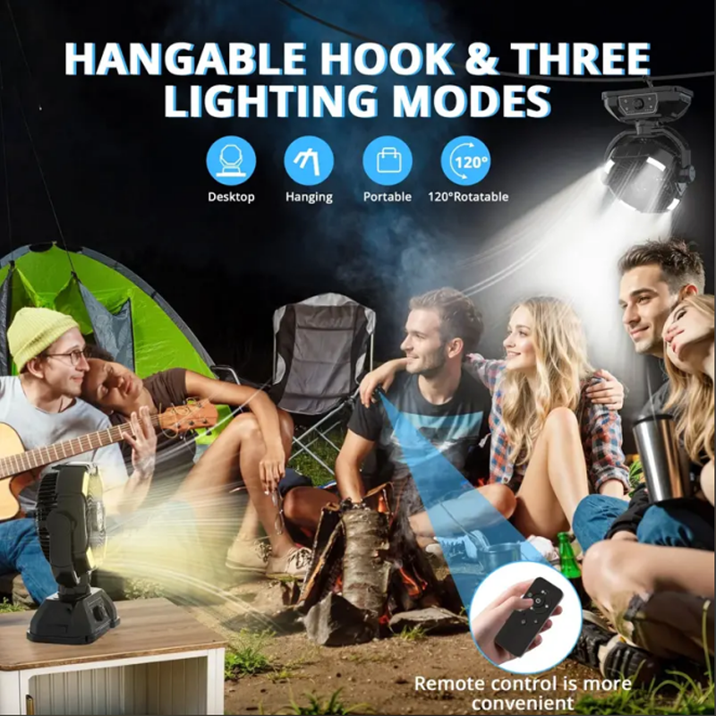🌀 50% OFF NOW! 🏕️ Portable Camping Multifunction Fan – Rechargeable, 3 Speeds & Built-In Light for Outdoor & Home Use 💡 Free Shipping