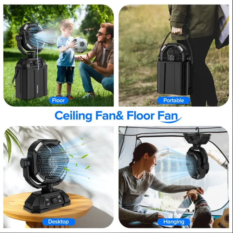 🌀 50% OFF NOW! 🏕️ Portable Camping Multifunction Fan – Rechargeable, 3 Speeds & Built-In Light for Outdoor & Home Use 💡 Free Shipping