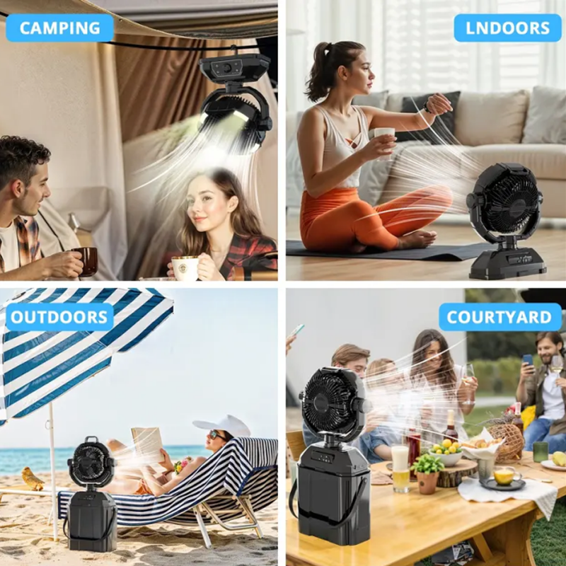 🌀 50% OFF NOW! 🏕️ Portable Camping Multifunction Fan – Rechargeable, 3 Speeds & Built-In Light for Outdoor & Home Use 💡 Free Shipping