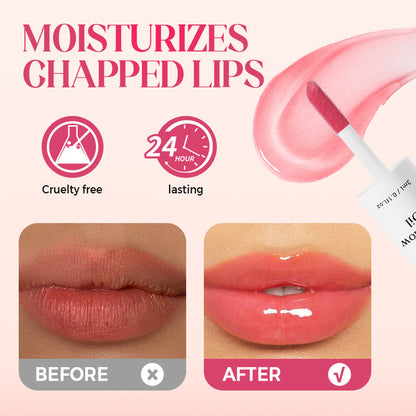 🥳2026 HOT SALE🥳💞50K+ SOLD!💗💋 LAST DAY! BUY 1 GET 1 FREE – Tinted Lip Glow Oil – 24hr hydration, natural glossy tint. Lightweight, non‑sticky. Your perfect pout in a tube! 💖✨