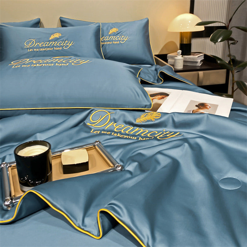⏳Time-Limited Special⏰Summer Simple Ice Silk Quilt❄️ Ultra Cool Anti-Sweat Thin Quilt, Machine Washable Bedding