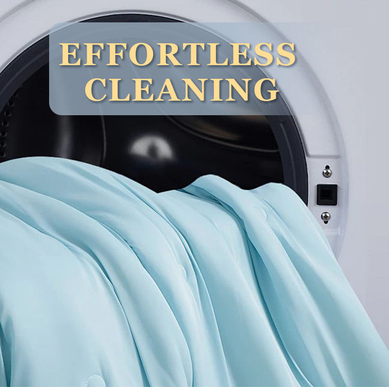 ⏳Time-Limited Special⏰Summer Simple Ice Silk Quilt❄️ Ultra Cool Anti-Sweat Thin Quilt, Machine Washable Bedding
