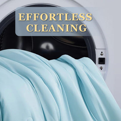 ⏳Time-Limited Special⏰Summer Simple Ice Silk Quilt❄️ Ultra Cool Anti-Sweat Thin Quilt, Machine Washable Bedding