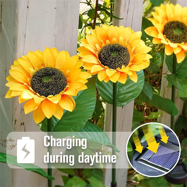 🌻 LIMITED-TIME 50% OFF! ✨ Sunflower Solar Lights – Auto On/Off, 14H Glow, IP65 Waterproof ☀️