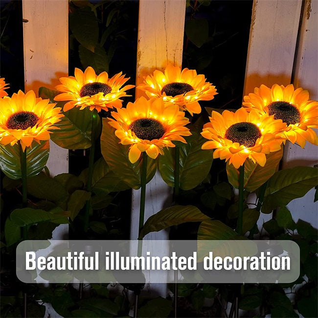 🌻 LIMITED-TIME 50% OFF! ✨ Sunflower Solar Lights – Auto On/Off, 14H Glow, IP65 Waterproof ☀️