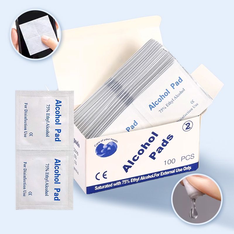 🌟🧼 Disposable alcohol swabs with 75% ethyl alcohol