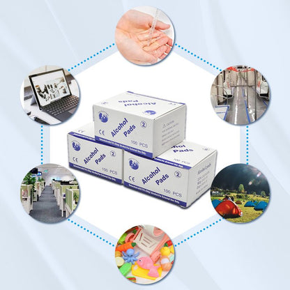 🌟🧼 Disposable alcohol swabs with 75% ethyl alcohol