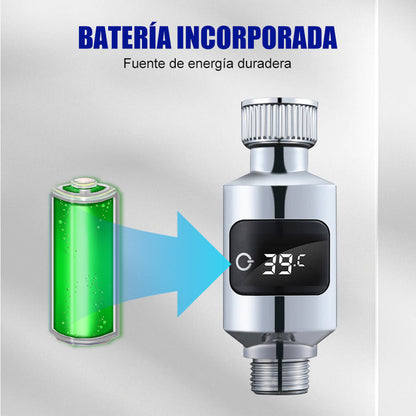 High-Accuracy LED Shower Thermometer