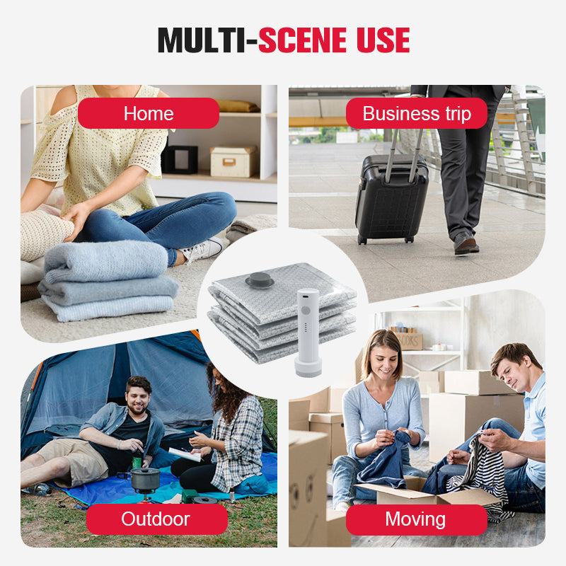 🔥 LAST DAY PROMOTION - 49%OFF 🔥 Travel Vacuum Storage Bags & Portable Pump Set
