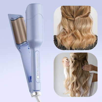💇‍♀️🔥 Hair Crimper & Curling Wand for Beach Waves with Ionic Technology, Dual Voltage & Lightweight Design, Reducing Frizz & Damage, Perfect for Travel