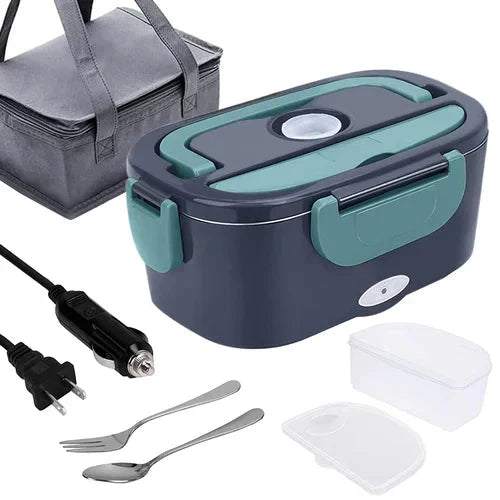 🎁Black Friday Sale - Limited time 49% OFF🖤2-in-1 Portable Dual Voltage Electric Lunch Box