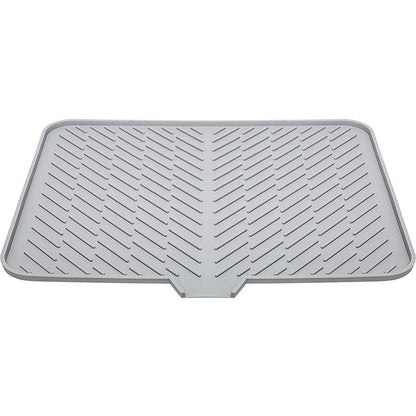 Large Size Silicone Drying Mat with Drain Lip