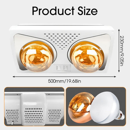 Wall-Mounted Heat Bulb for Bathroom