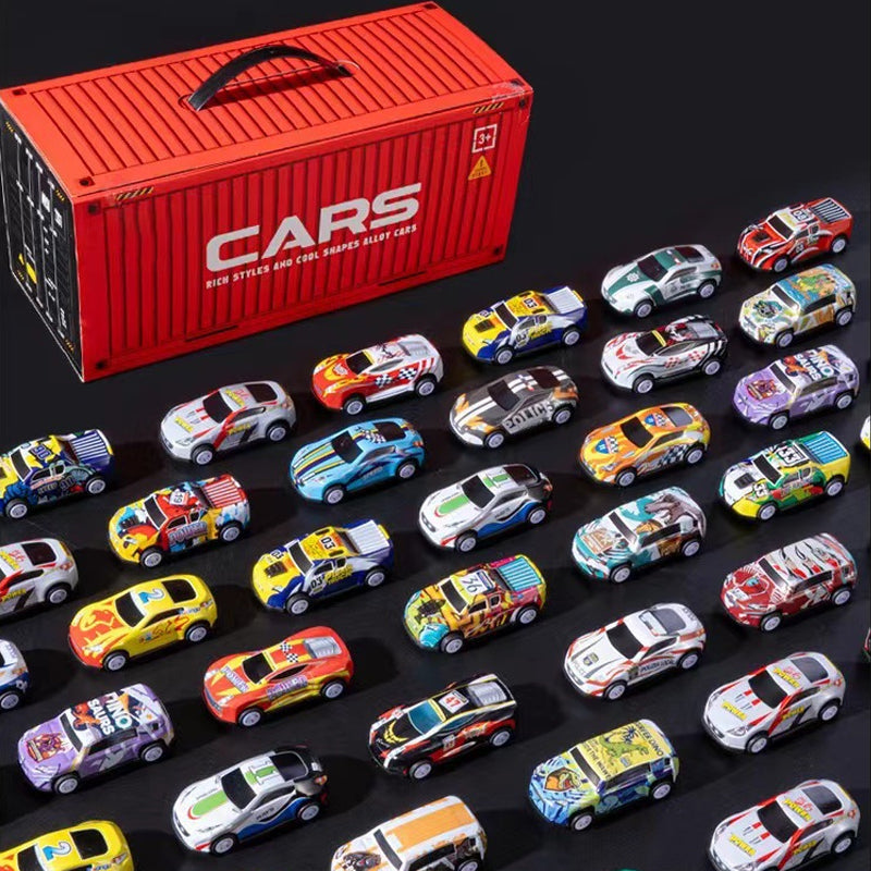 🎁 50% OFF NOW! ✨ 48 Mini Pull-Back Cars with Garage Set - Interactive Play with Sound Effects & Looping Tracks for Kids 🚗🎪
