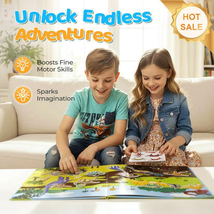 Children’s Educational Magnetic Reusable Sticker Book