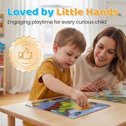 Children’s Educational Magnetic Reusable Sticker Book