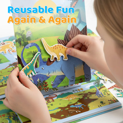 Children’s Educational Magnetic Reusable Sticker Book