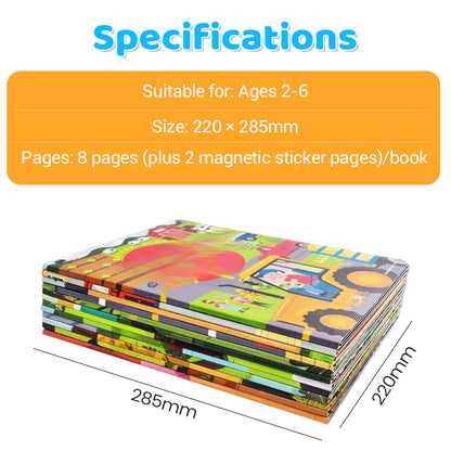 Children’s Educational Magnetic Reusable Sticker Book