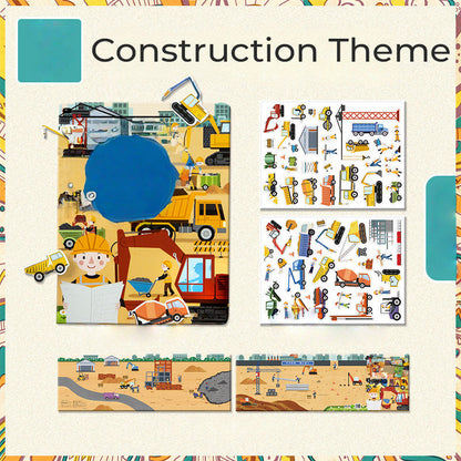 Children’s Educational Magnetic Reusable Sticker Book