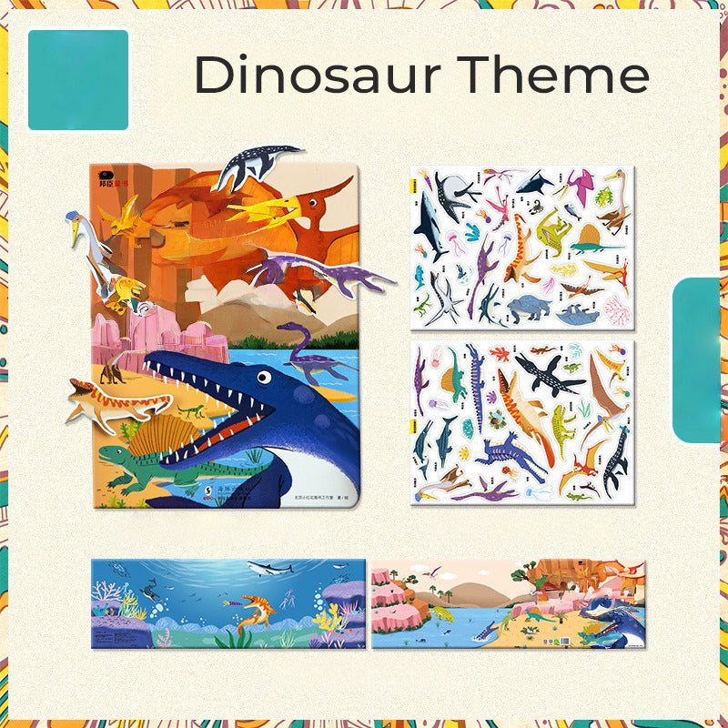 Children’s Educational Magnetic Reusable Sticker Book