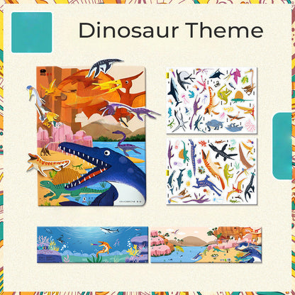 Children’s Educational Magnetic Reusable Sticker Book