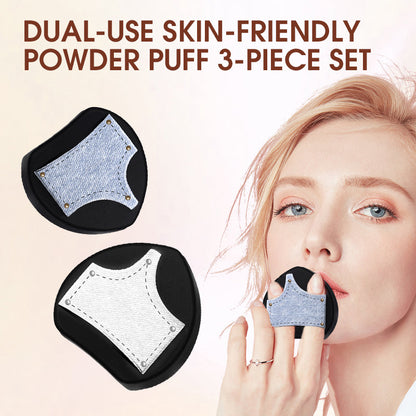 Dual-Use Skin-Friendly Powder Puff 3-Piece Set