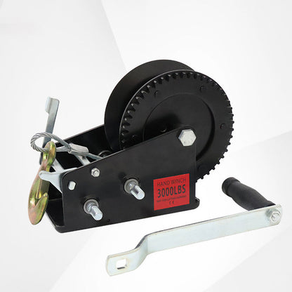 Heavy Duty Hand Crank Winch with Cable
