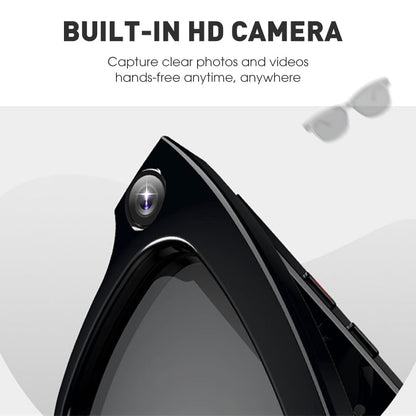 Smart glasses with AI and ChatGPT, 8MP camera and 1200P 4K HD video recording, real-time translation in over 160 languages, Bluetooth 5.4, HiFi audio and music control, wearable smart sunglasses with video recording.